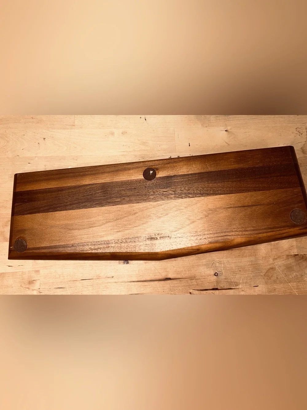 Vtg Extra Long Mens Solid Wood Dresser Valet Cady Walnut MCM Made In USA
